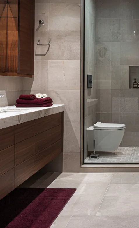 bathroom tile flooring installation