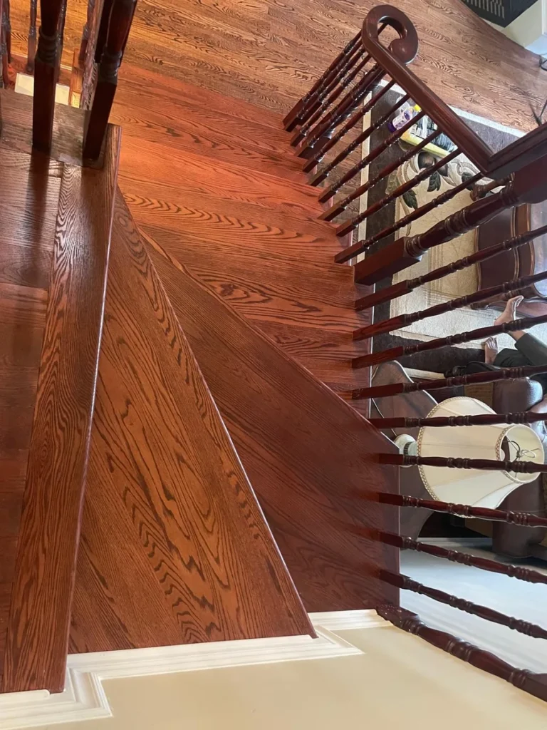 hardwood stair installation finished result Stittsville