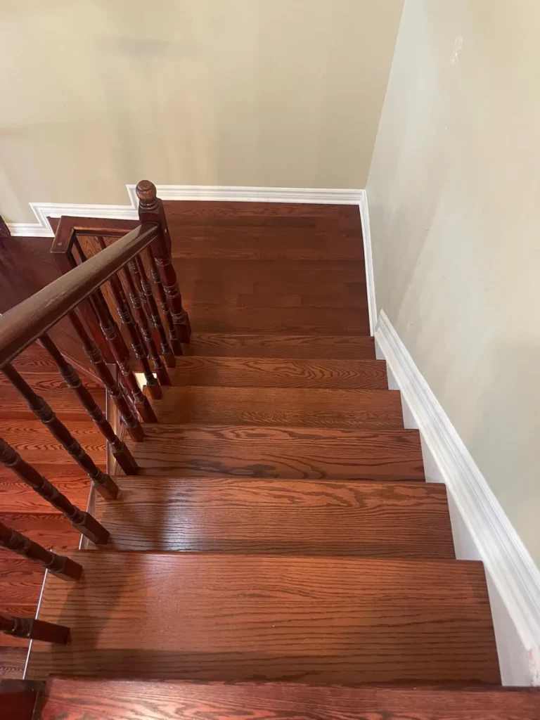 carpet to hardwood stair transformation Ottawa
