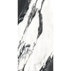 Porcelain Rome Tile – 24×48 Glossy - Black color